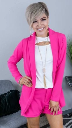 The ZigZag Stripe Pink Wow Factor Shorts [NO RETURNS]