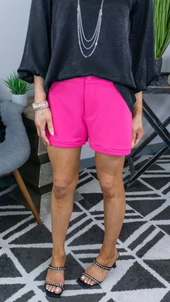 The ZigZag Stripe Pink Wow Factor Shorts [NO RETURNS]