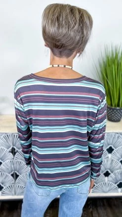 The ZigZag Stripe TOPS & TUNICS Pleasantly Surprised Top