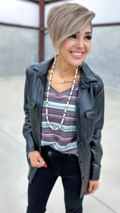 The ZigZag Stripe TOPS & TUNICS Pleasantly Surprised Top