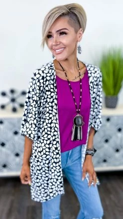 The ZigZag Stripe Plum Basic Spaghetti Tank [NO RETURNS] TOPS & TUNICS