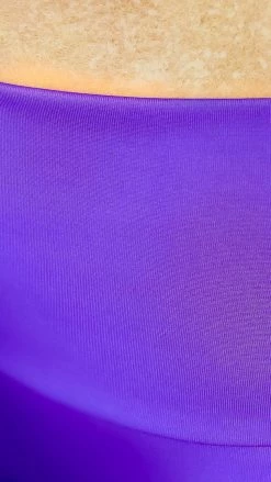 The ZigZag Stripe BOTTOMS Purple Cardio Cutie Shorts [NO RETURNS]