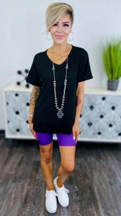 The ZigZag Stripe BOTTOMS Purple Cardio Cutie Shorts [NO RETURNS]