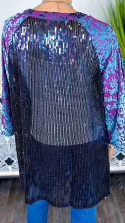 Origami Purple Club Members Only Cardigan