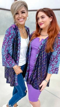 Origami Purple Club Members Only Cardigan