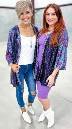 Origami Purple Club Members Only Cardigan