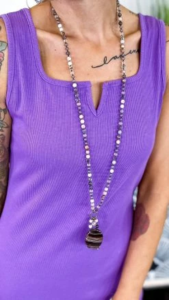 The ZigZag Stripe DRESSES Purple Consider It Style Dress