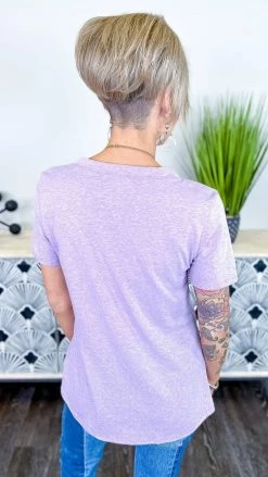 The ZigZag Stripe Purple Daily Visit Top [NO RETURNS] TOPS & TUNICS