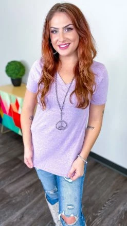 The ZigZag Stripe Purple Daily Visit Top [NO RETURNS] TOPS & TUNICS