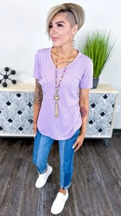 The ZigZag Stripe Purple Daily Visit Top [NO RETURNS] TOPS & TUNICS