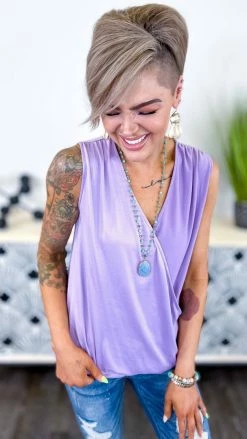 The ZigZag Stripe Purple Desirable Love Top [NO RETURNS] TOPS & TUNICS