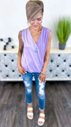 The ZigZag Stripe Purple Desirable Love Top [NO RETURNS] TOPS & TUNICS