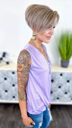 The ZigZag Stripe Purple Desirable Love Top [NO RETURNS] TOPS & TUNICS