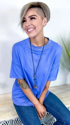 The ZigZag Stripe Purple Embracing You Top