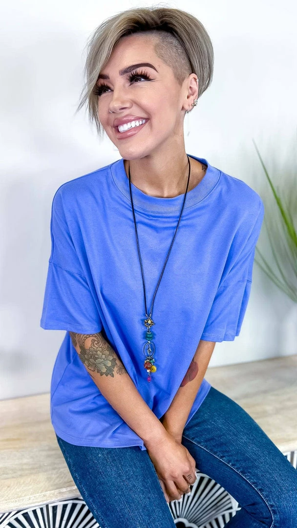 The ZigZag Stripe Purple Embracing You Top