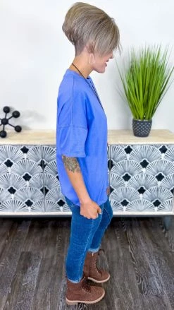 The ZigZag Stripe Purple Embracing You Top