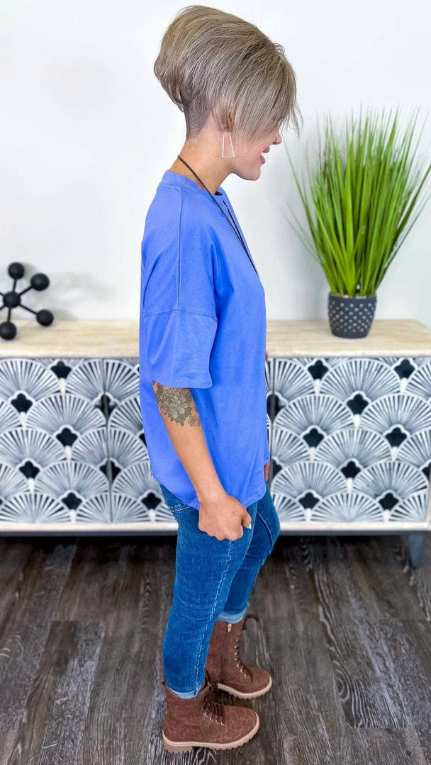 The ZigZag Stripe Purple Embracing You Top