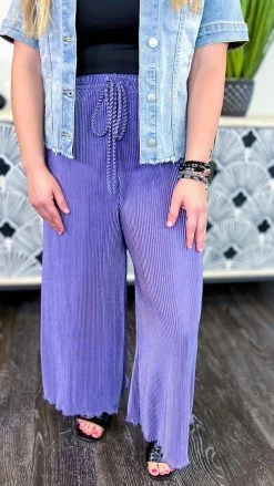The ZigZag Stripe Purple Lush Embrace Pants