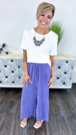 The ZigZag Stripe Purple Lush Embrace Pants
