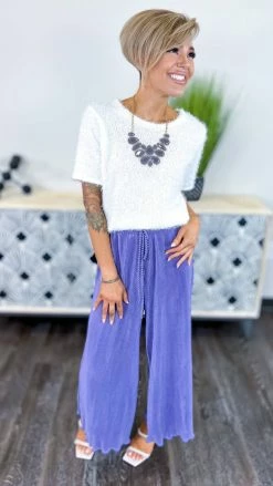 The ZigZag Stripe Purple Lush Embrace Pants