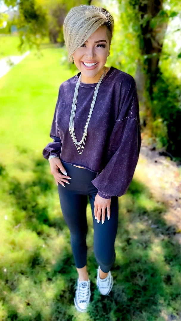 Zenana Purple New Timezone Top TOPS & TUNICS