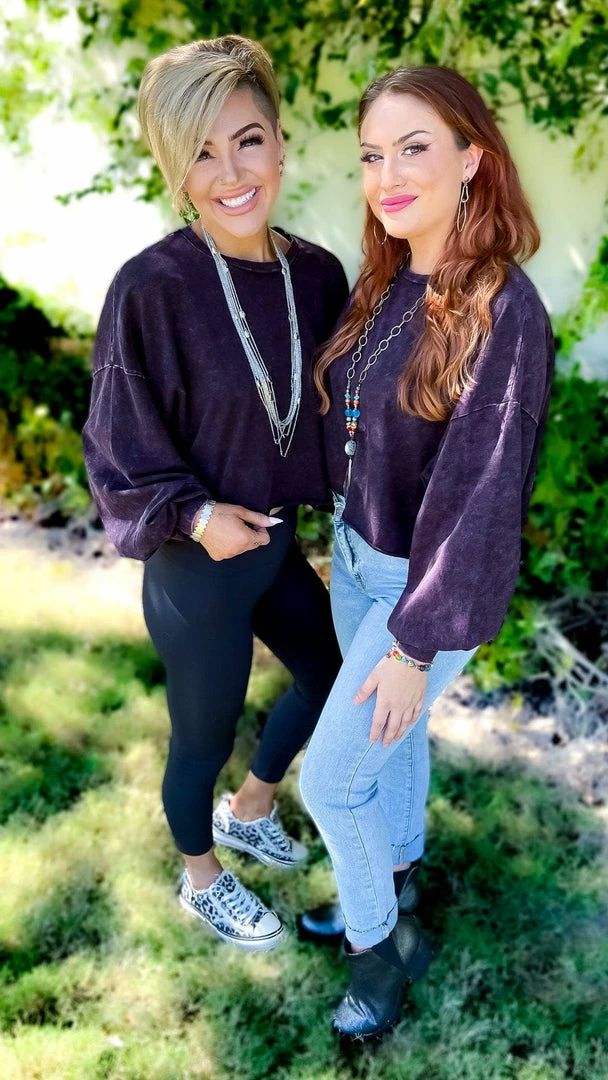 Zenana Purple New Timezone Top TOPS & TUNICS