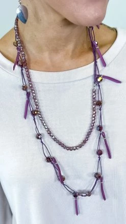 Lost & Found Purple Nicki Necklace ACCESSORIES