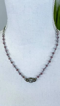Lost & Found Purple Sophie Crystal Necklace