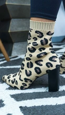 Chinese Laundry Raine Leopard Booties [NO RETURNS] SHOES