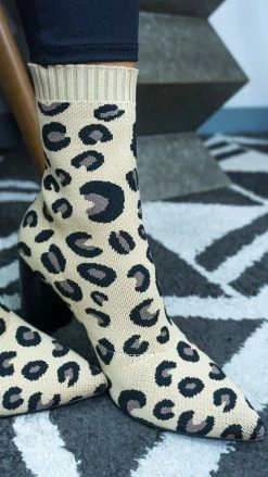 Chinese Laundry Raine Leopard Booties [NO RETURNS] SHOES