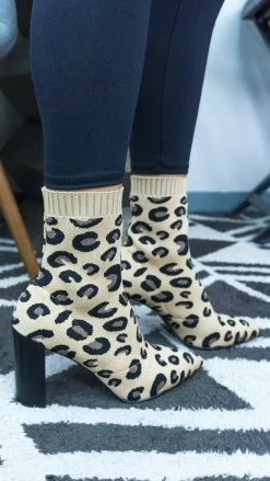 Chinese Laundry Raine Leopard Booties [NO RETURNS] SHOES