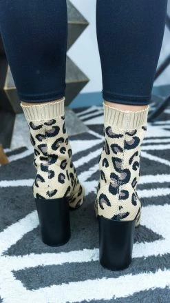 Chinese Laundry Raine Leopard Booties [NO RETURNS] SHOES