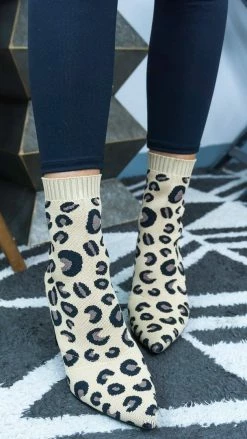 Chinese Laundry Raine Leopard Booties [NO RETURNS] SHOES