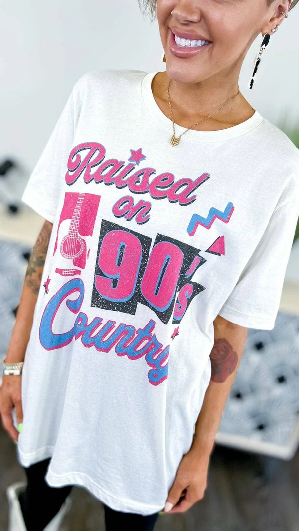 Golden Rose Co Raised On 90's Country Tee GRAPHIC TEES