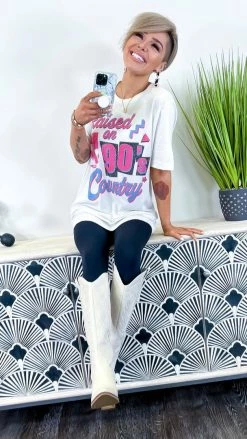 Golden Rose Co Raised On 90's Country Tee GRAPHIC TEES