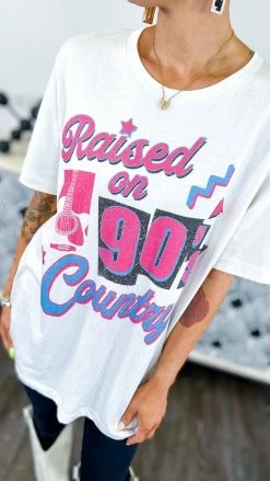 Golden Rose Co Raised On 90's Country Tee GRAPHIC TEES