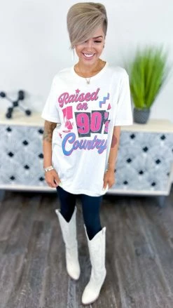 Golden Rose Co Raised On 90's Country Tee GRAPHIC TEES