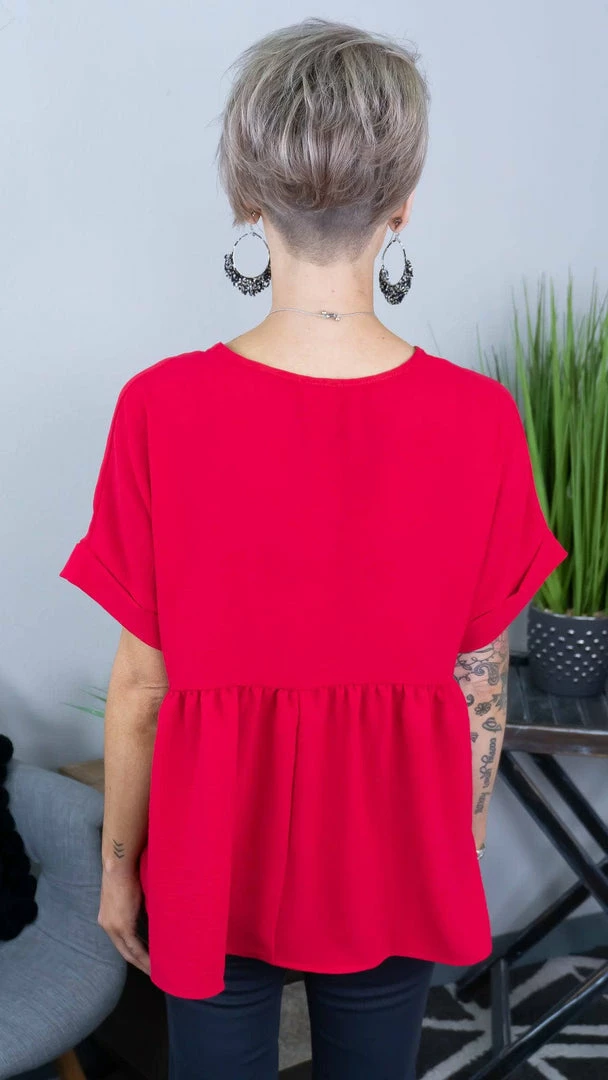 The ZigZag Stripe TOPS & TUNICS Raspberry City Sleek Top