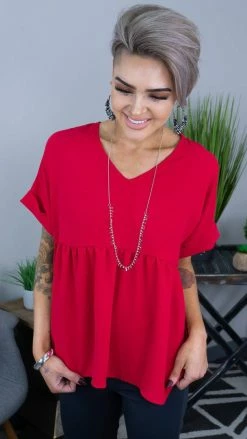 The ZigZag Stripe TOPS & TUNICS Raspberry City Sleek Top