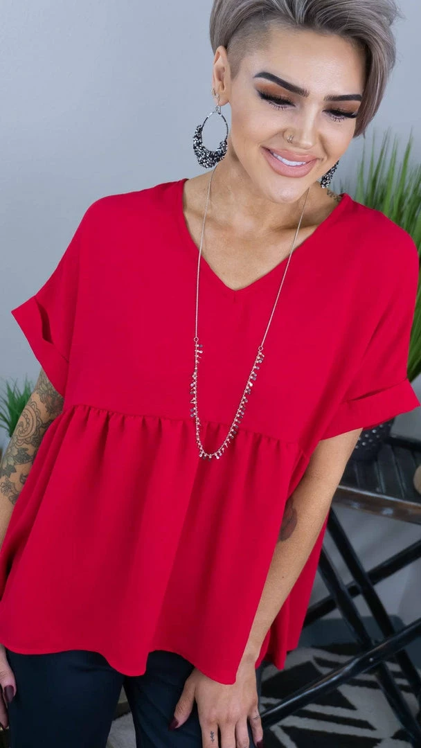 The ZigZag Stripe TOPS & TUNICS Raspberry City Sleek Top