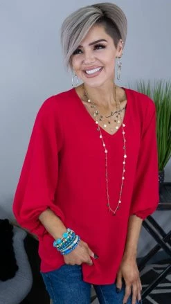 The ZigZag Stripe Raspberry Elegant Look Top