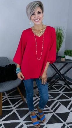 The ZigZag Stripe Raspberry Elegant Look Top