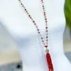 Your Fashion Wholesale Red Alina Tassel Necklace