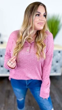 The ZigZag Stripe Red Bistro Bliss Sweater TOPS & TUNICS