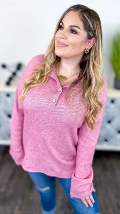 The ZigZag Stripe Red Bistro Bliss Sweater TOPS & TUNICS