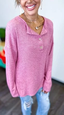 The ZigZag Stripe Red Bistro Bliss Sweater TOPS & TUNICS