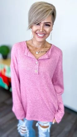 The ZigZag Stripe Red Bistro Bliss Sweater TOPS & TUNICS