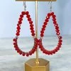 Your Fashion Wholesale Red Blaire Earrings ACCESSORIES