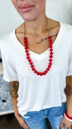 Bali Queen ACCESSORIES Red Candyland Necklace