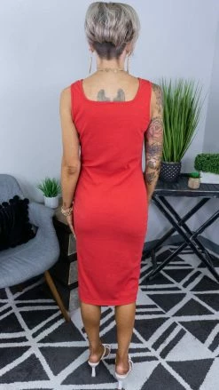 The ZigZag Stripe Red Consider It Style Dress